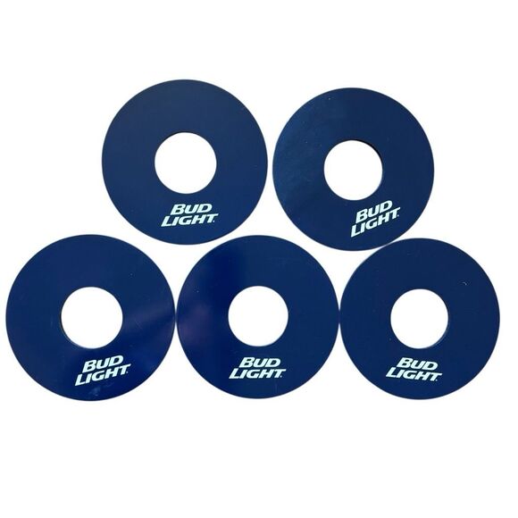 Budweiser Bud Light Tic Tac Toe Large Game Pieces - Picture 2 of 7